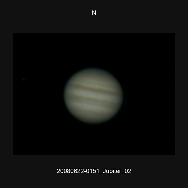 20080622_0151_Jupiter_02.JPG -   Newton d 309,5 / af 5730 (Barlow) Phillips 740K UV-IR-Cut filter 640x480 AVI-750 (15 frames/s) Giotto, A-PS-CS3  