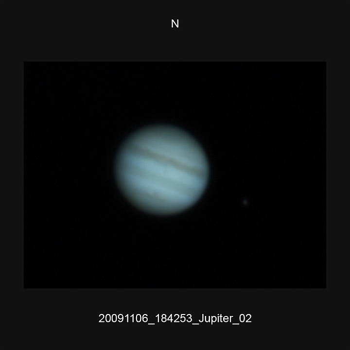 20091106_184253_Jupiter_02.JPG -   Newton d 309,5 / af 5780 (Barlow) TIS DBK 21AU04.AS UV-IR-Cut filter 640x480 AVI-1620 (30 frames/s) IC Capture.AS, AviStack, A-PS-CS Bad Seeing Conditions  