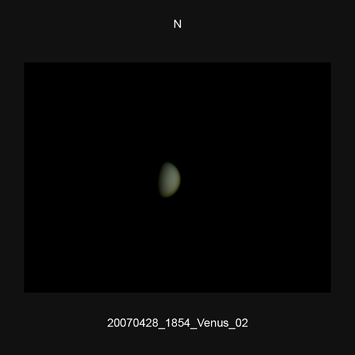 20070428_1854_Venus_02.JPG -   Newton d 309,5 / af 5730 (Barlow) Phillips 740K UV-IR-Cut filter 640x480 AVI-2000 (15 frames/s) Giotto, A-PS-CS3  